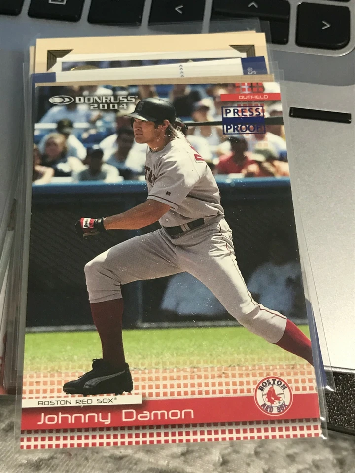  2004 Donruss Press Proofs Blue #91 Johnny Damon red sox/100! kc23 - Image 1 of 1