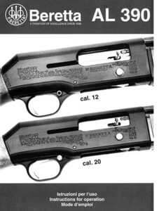 Beretta AL 390 Shotgun Manual - NEW Comb Bound Copy - Picture 1 of 3