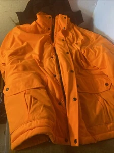 All Game Outfitters Coat Men’s 2XL Orange Insulated Hooded Hunting Jacket - Picture 1 of 7