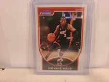 2007 2008 BOWMAN CHROME DWYANE WADE REFRACTOR #/299 MIAMI HEAT SHARP RARE SP