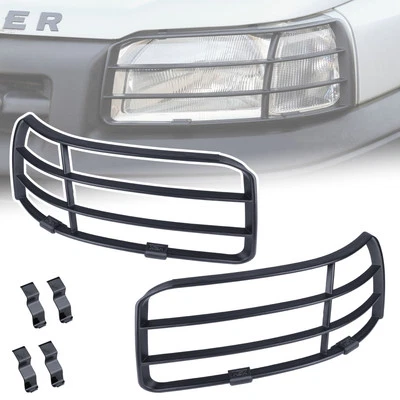 Front Headlight Lamp Guards Black for Land Rover Freelander 1  - No Drill type - Image 1 of 4