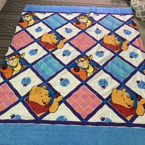 Flawed Disney 73” x 88” Tigger and Winnie The Pooh Blanket Made In USA 100% Pol - Picture 1 of 10