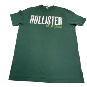 Hollister California Y2K Herren Grün Logo Kurzarm TShirt Gr. L Streetwear Rarität - Bild 1 von 11