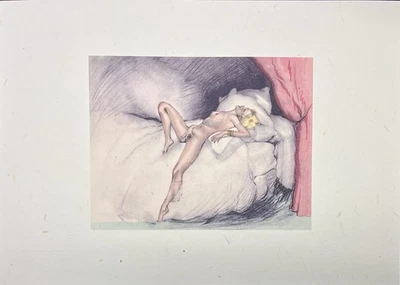 EroArtprint des Original „Masturbate“ aus Kunstmappe zu Gamiani 2 nuits d‘exes - Bild 1 von 3