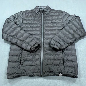 Chaqueta acolchada REI Co-op Down para hombre gris medio acolchada cremallera completa ligera cálida - Imagen 1 de 16