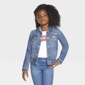 Levi's Girls' Trucker Jeans Jacket - Dark Wash M - Picture 1 of 9