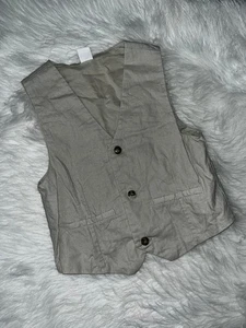 Gymboree Dressed Up Linen Blend Vest Size: M (7/8) - Picture 1 of 1