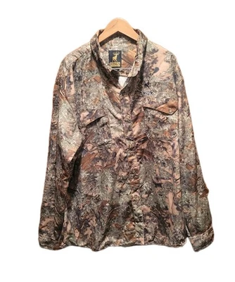 Kings Outdoor World Shirt Men 2XLT Desert Shadow Camo Fleece Button Down Hunting - Image 1 of 4