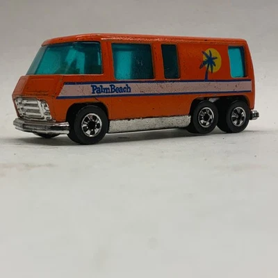 Hot Wheels GMC Motor Home 1976 Винтажный Palm Beach Оранжевый Blackwall Гонконгский Фургон - Изображение 1 из 4