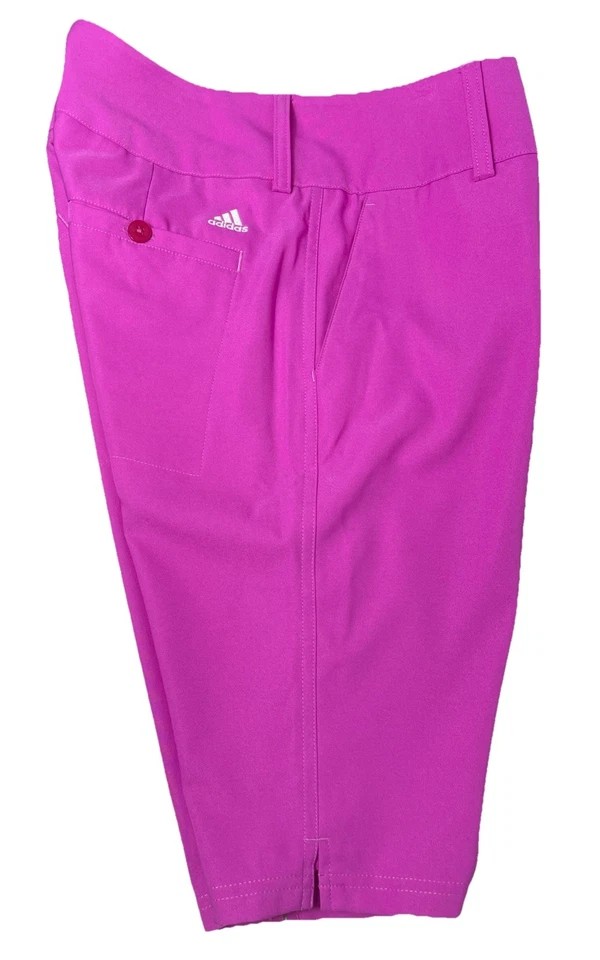 Pantalones cortos Adidas Climate para mujer talla 6 magenta tiro medio cremallera bolsillos mosca nuevos sin etiquetas Foto 1 de 4
