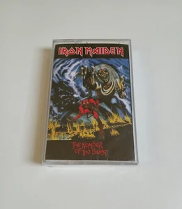IRON MAIDEN THE NUMBER OF THE BEAST CASSETTE TAPE PARLOPHONE EMI 2022 NEW SEALED - Picture 1 of 2