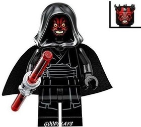 Lego Star Wars Darth Maul Minifigure  With hood new From set 75096 minifig