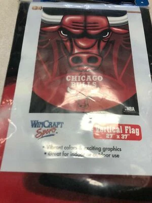 BANDERA VERTICAL CHICAGO BULLS NBA 27" X 37" HECHA EN EE. UU. WINCRAFT Foto 1 de 3