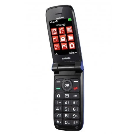 Cellulare Brondi Magnum 4 Grande Display Flip Attivo Dual SIM Controllo remoto