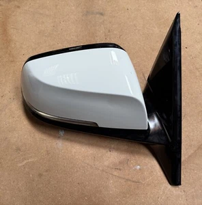 BMW 4 SERIES F32 F33 F36 DRIVER RIGHT MIRROR 6 pin M SPORT GLOSS WHITE A300 - Picture 1 of 5