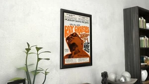 Póster de jazz vintage giclee lienzo enmarcado Ray Charles Show - Imagen 1 de 6