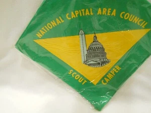 Vintage National Capital Area Council Scout Camper Neckerchief NCAC       - MINT - Picture 1 of 2