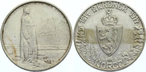 Norwegen, Haakon VII., 2 Kronen 1914, 100. Jahrestag der Verfassung, ABH 11, ss - Bild 1 von 1