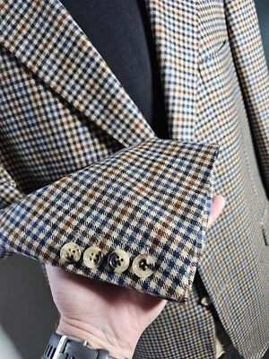Chester Barrie Cashmere Jacket UK 46 Gun Club Check Savile Row Blazer XL/2XL - Image 1 of 4