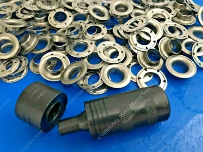 SP6 EYELET - MARINE GRADE 316 STAINLESS STEEL - BOAT COVERS, TENT, TARP 25 PACK - image 1 of 4