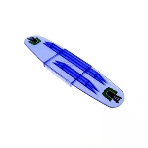 1x Lego Duplo Intelli Lok Code Stein transparent lila Tunnel Schiene 42389pb01 - Bild 1 von 1