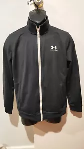 UNDER ARMOUR MENS BLACK TRACKSUIT TOP - SIZE S - Picture 1 of 2