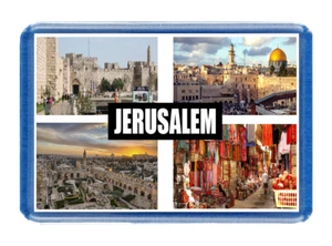 Jerusalem Fridge Magnet - Large Size (7cm x 4.5cm) - Great Gift Idea - Tourism - Picture 1 of 1