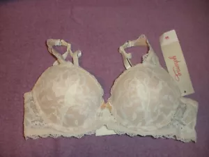TRIUMPH ENDEARING LACE WHUM PUSH UP LACE BRA TAN 32A - Picture 1 of 1