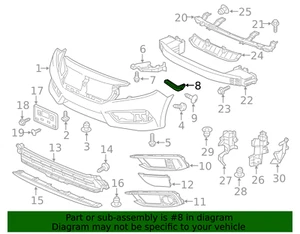 NUEVO OEM 100% GENUINO Honda lado derecho parachoques delantero freno 71193-TBA-A00 INSTOCK - Imagen 1 de 4