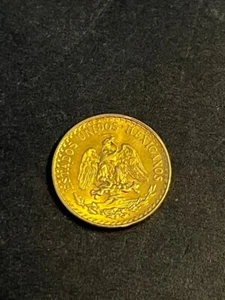 Mexico 2 Pesos Gold .0482 oz 1945 AU/BU - Picture 1 of 2