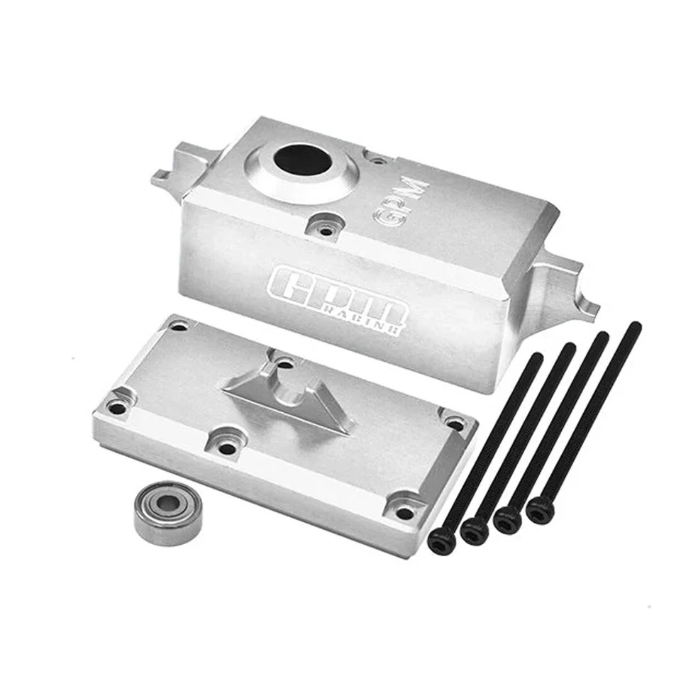GPM Aluminum 7075 Servo Protective Cover Silver for Traxxas X-Maxx / XRT - Image 1 of 4
