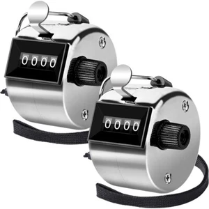 2 Pack Hand Tally Counter 4 Digital Click Counter for Sport Row School Event - Picture 1 of 23