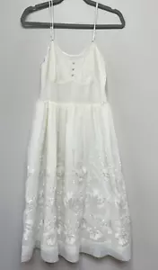 Vintage LAROS donna ๐ Peignoir spaghetti strap fit ricamo svasato tg34 LEGGI - Foto 1 di 18