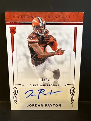 2016 National Treasures Jordan Payton Rookie Signatures Red /84 AUTO #157 - Image 1 of 2