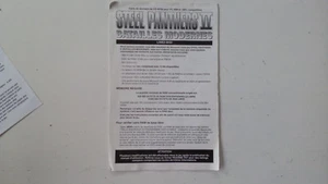 Notice/manuel Steel Panthers 2 batailles modernes pour Big box PC FR - Imagen 1 de 1