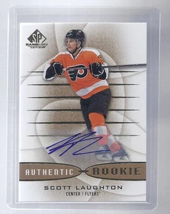 13-14 2013-14 SP GAME USED SCOTT LAUGHTON GOLD ROOKIE AUTOGRAPH 172 FLYERS - Imagen 1 de 1