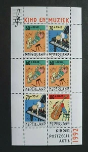 1992 NETHERLANDS NEDERLAND KINDERZEGELS KIND EN MUZIEK CHILD & MUSIC VF MNH - Picture 1 of 1