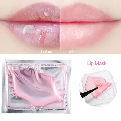 Lip Mask Beauty Hydra Gel Collagen Pink Lip Hydrate Chapped Cracked Skin UK - Image 1 of 3