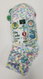 2 Paar Earth Therapeutics natürliche feuchtigkeitsspendende Socken mit Aloe weich - Bild 1 von 6