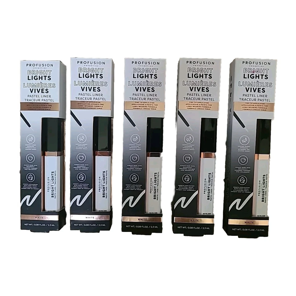 Profusion Cosmetics Bright Lights Pastel Eyeliner Liner .08 Oz White Eye Makeup