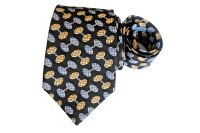 ROSA CORBATA HOMBRE NEGRO/GEMELOS 3.50" LARGO: 58" Foto 1 de 3