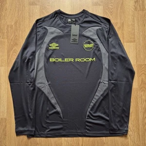 Boiler Room x Umbro Longsleeve Football Shirt Blue Medium Brand New With Tags - Picture 1 of 6