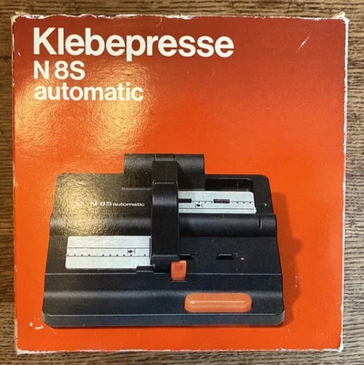 Agfa Klebepresse N8S Automatic Super 8 Normal 8 Film Splicer Boxed Never Used - Image 1 of 4