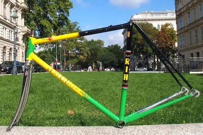 Horquilla de cuadro de bicicleta de carretera de acero Columbus SLX Columbus de colección usada de los años 80 53 Jamaica Foto 1 de 4