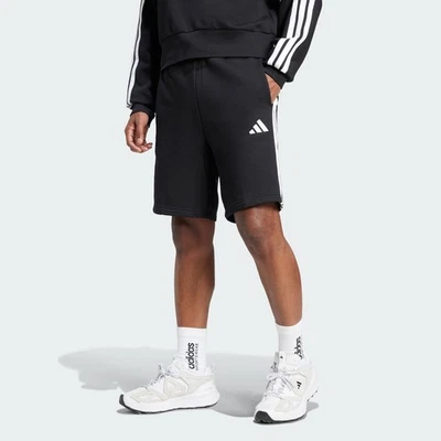 adidas men Essentials 3-Stripes Fleece Shorts - Image 1 of 4