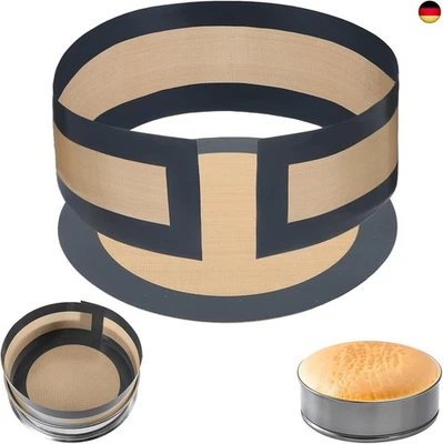 2 Stück Silikon-Backmatte für Springform Brot Wiederverwendbare Backmatte A - Bild 1 von 4