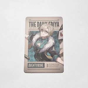 Honkai: Star Rail Aventurine Photocard Ediya Coffee Official Collaboration - Picture 1 of 2