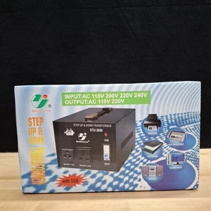 Goldsource STU-3000 Voltage Converter Transformer USB Step-up/Down  - Picture 1 of 6