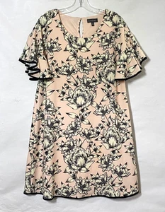 Luxology geblümtes A-Linien-Kleid Damen Größe 6 mehrfarbig gefüttert Flatterärmel lesen - Bild 1 von 16