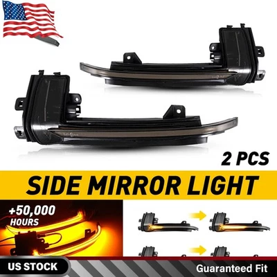 For Audi A3 S3 A4 S4 B8.5 A5 Pair Dynamic LED Turn Signal Light Mirror Indicator - Image 1 of 4